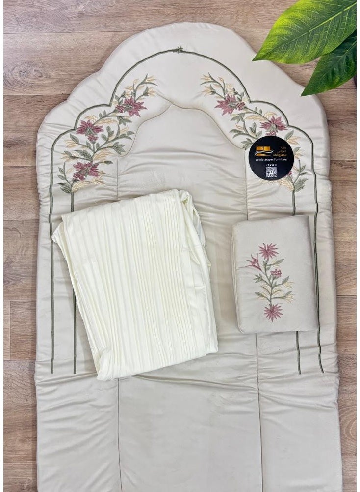 Crushed sponge prayer rug with excellent cold raw mat prayer sheet With the cover of the Qur’an